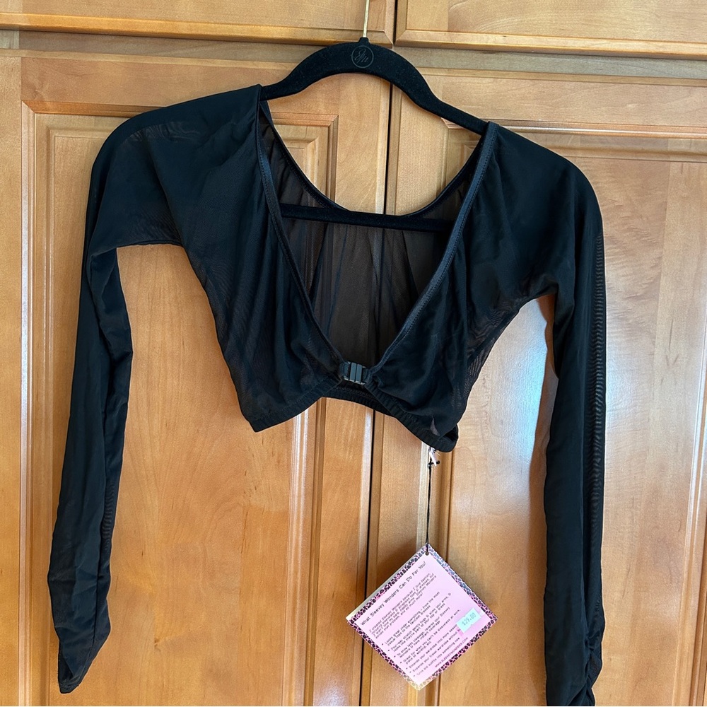 NWT Sleevey Wonders-Sheer Black-various sizes